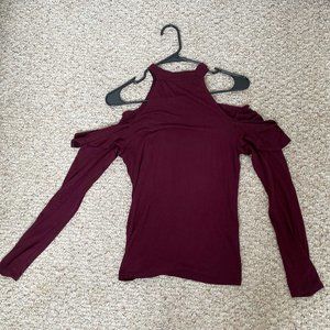 Polly & Esther High Neck Longsleeve Halter Top